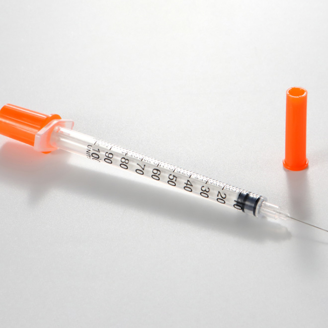 Disposable insulin syringe 1ml 0.5ml