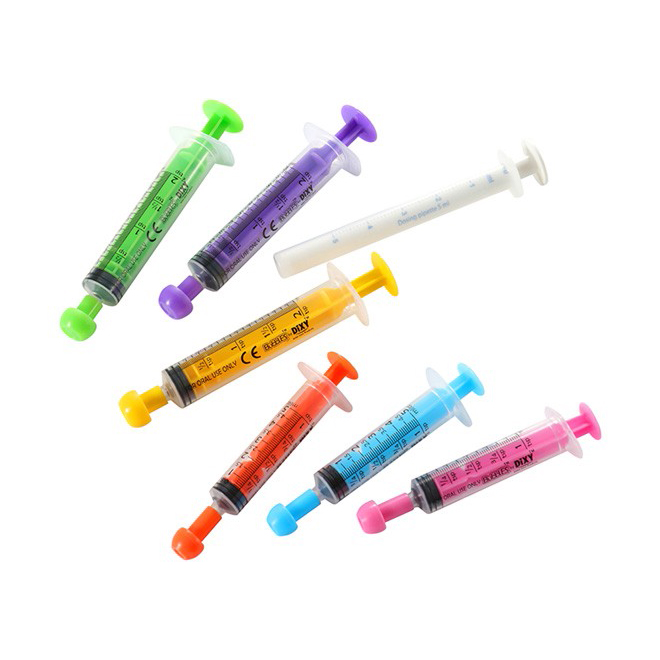 Various Sizes Disposable Medical Colorful Oral Feeding Syringe with Caps