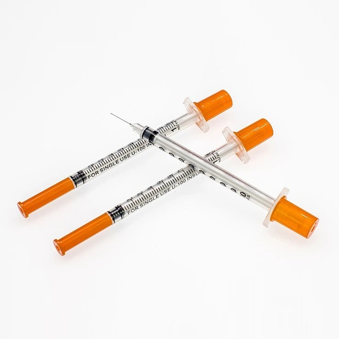 Medical Disposable Insulin Injection Syringe with Needle for Diabetic